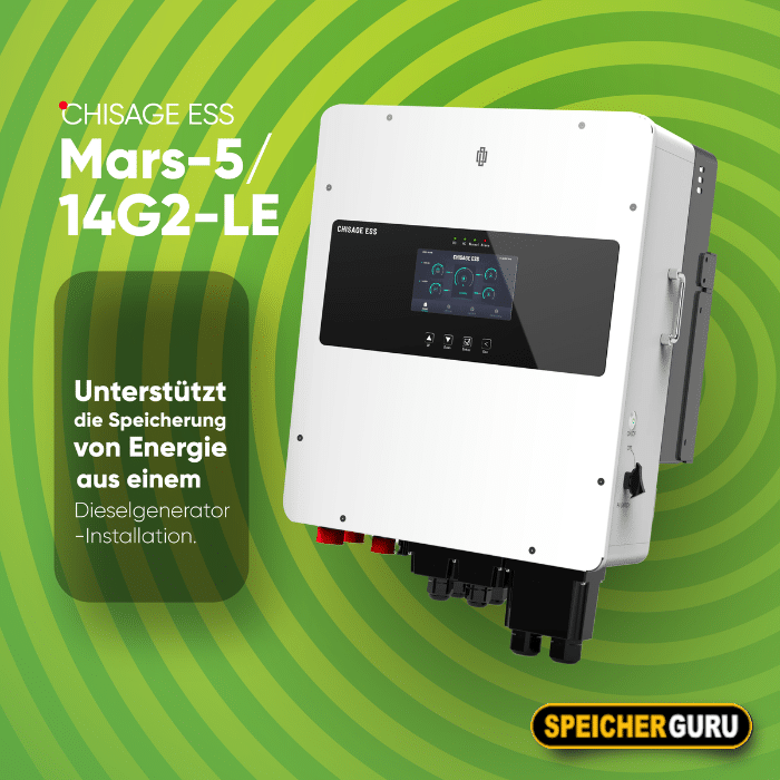 Chisage ESS 8kW Hybrid Wechselrichter Mars-8G2-LE Niedervolt – Bild 5
