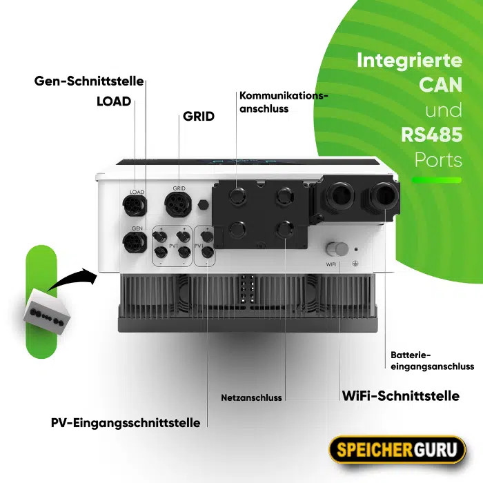 Chisage ESS 6kW Hybrid Wechselrichter Mars-8G2-LE Niedervolt – Bild 3