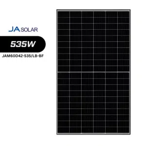 JA Solar 530W JAM60D42-530/LB-BF Bifaziales n-type TOPCon Solarmodul
