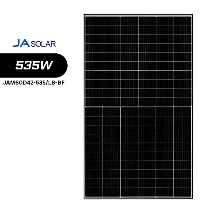 JA Solar 530W JAM60D42-530/LB-BF Bifaziales n-type TOPCon Solarmodul