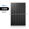 Schwarzes Solarpanel mit 445W Leistung. trina 445w tsm-445neg9r28