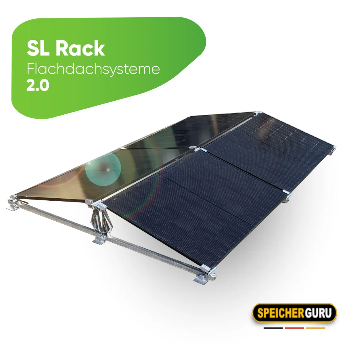 Schletter (SL-Rack) - PV Unterkonstruktion 15° Flachdach 24 Module