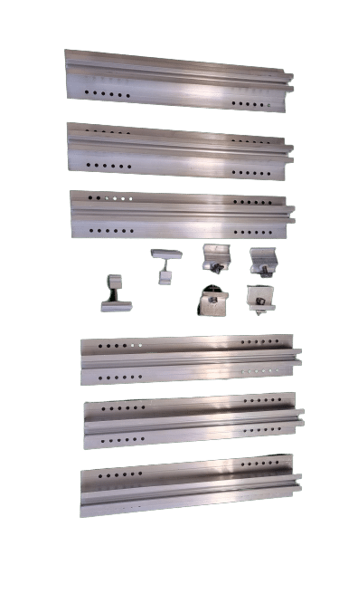 Trapezblechdach + Wand Halterung Montageset für 2 Solarmodule 30 mm – Bild 4