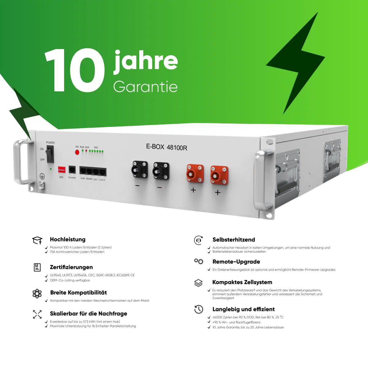Pytes E-BOX-48100R-C 5,12 kWh Speicher LiFePo4 100Ah – Bild 3