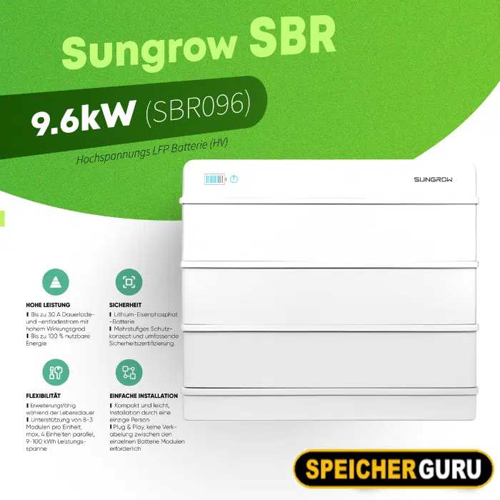 Sungrow SBR096 9,6kWh Batteriespeicher V13 – Bild 2