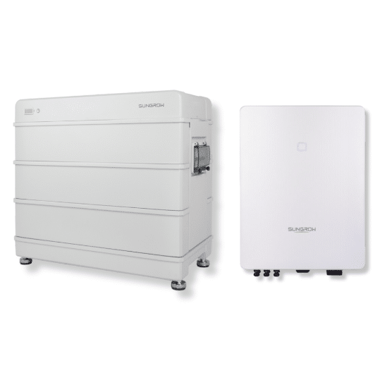 Sungrow SH08.0RT 8kW Hybridwechselrichter mit 9,6kW Sungrow SBR096 Speicher