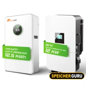DEYE SUN-12K-SG04LP3-EU 12kW Hybrid-Wechselrichter mit 12,5kWh Felicity LUX-E-48250LG03 Speicher