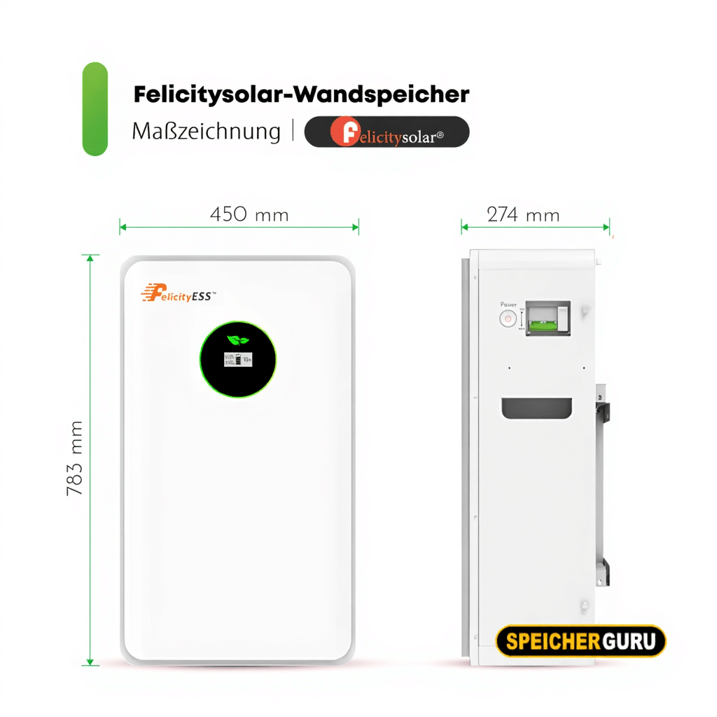 DEYE SUN-12K-SG04LP3-EU 12kW Hybrid-Wechselrichter mit 12,5kWh Felicity LUX-E-48250LG03 Speicher – Bild 6