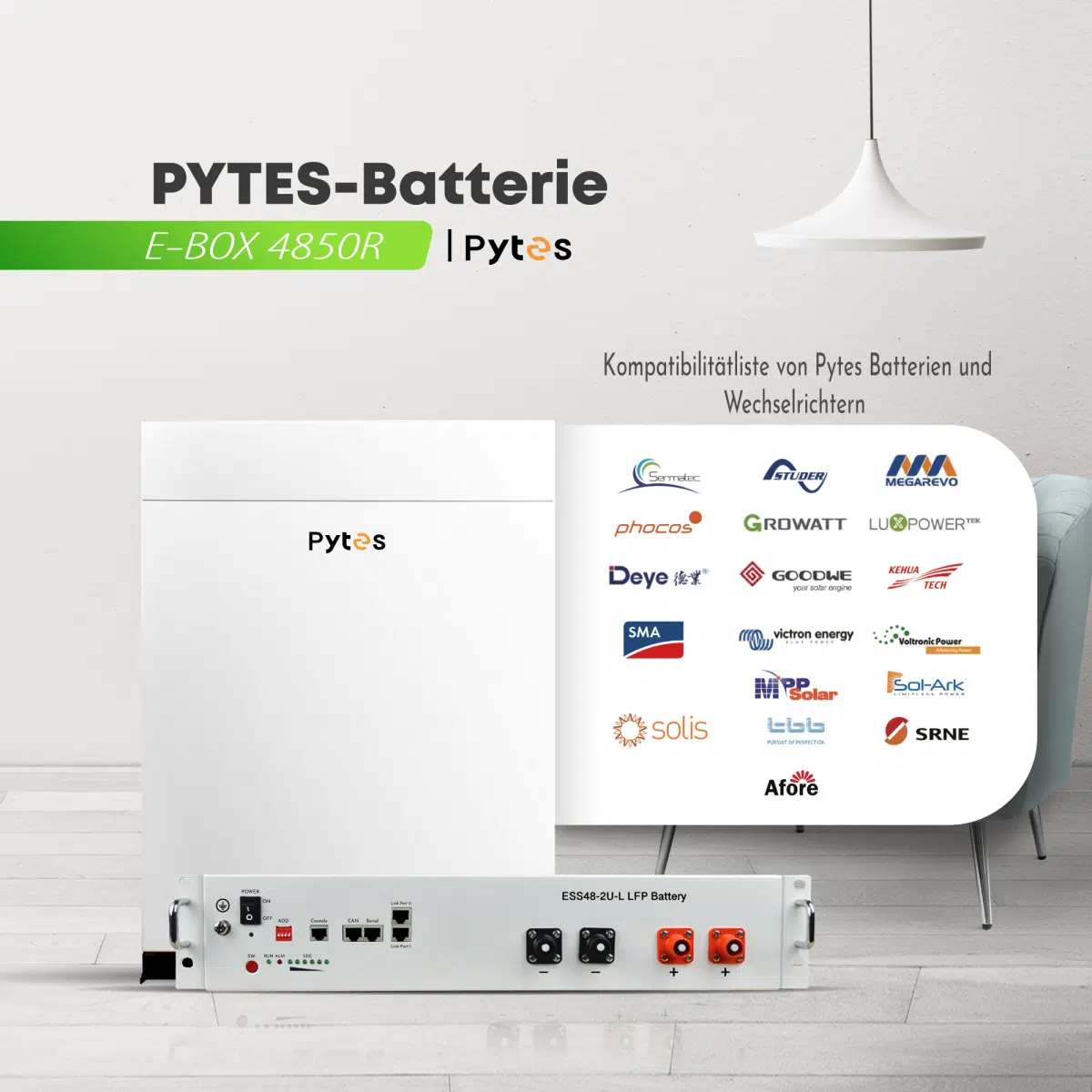 2,2kWp Photovoltaikanlage Trina Solar mit 2,5 kWh Batteriespeicher Pytes 4850 – Bild 4