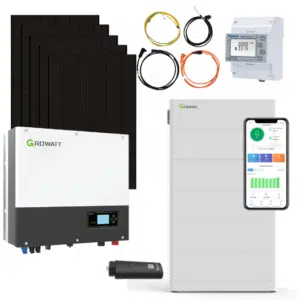 10 kWp Jolywood Solar 430W Fullblack & 10 kW Growatt SPH10000TL3-BH-UP Wechselrichter mit 12,8kWh Growatt ARK H Speicher