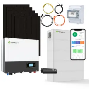 6 kWp Jolywood Solar 430W Fullblack & 6 kW Growatt SPH 6000TL3-BH-UP Wechselrichter mit 10,2kWh Growatt ARK H Speicher