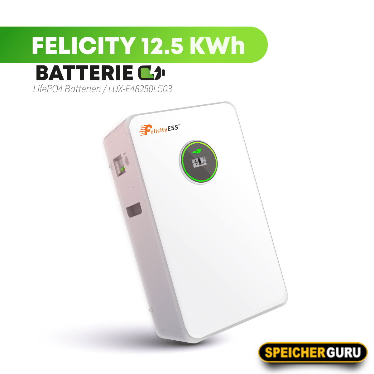 Felicity 12,5kWh Wandspeicher | LUX-E-48250LG03 | Generation 2 | Mit Löschbombe | Versandkostenfrei Aktion – Bild 2