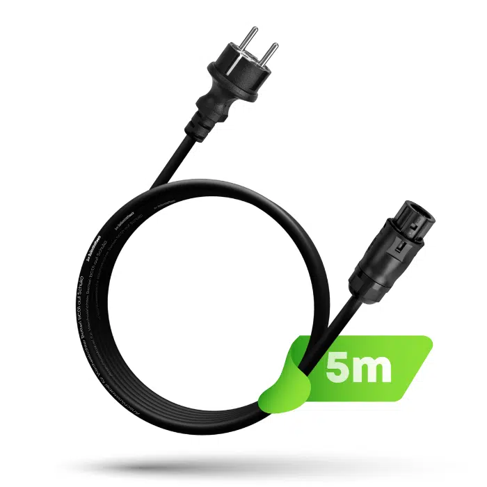 5m Anschlusskabel Betteri BC01 auf Schuko Wechselrichter